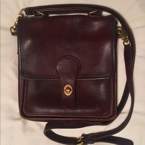 VINTAGE Coach Brown Leather Crossbody
